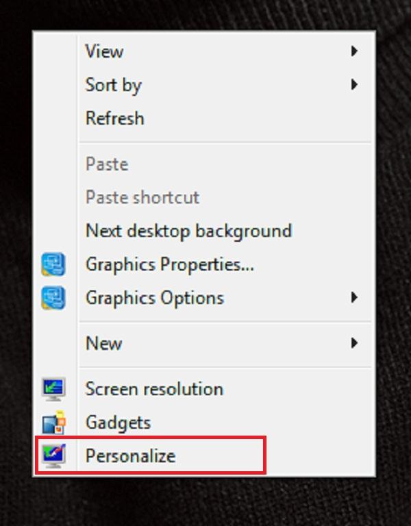 Cách khóa màn hình laptop, máy tính bằng tạo hình khóa Screen Saver trong Windows 7