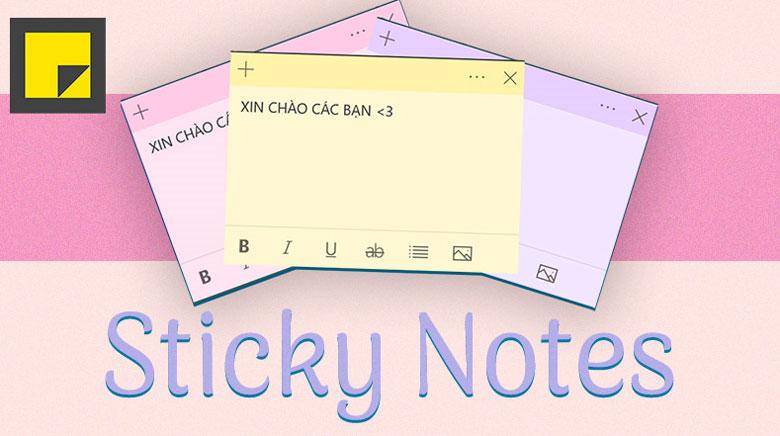 Sticky Note thông tin ghi chú bạn cần nên biết