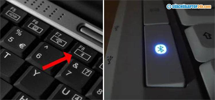 Phím tắt bật Bluetooth trên một số laptop