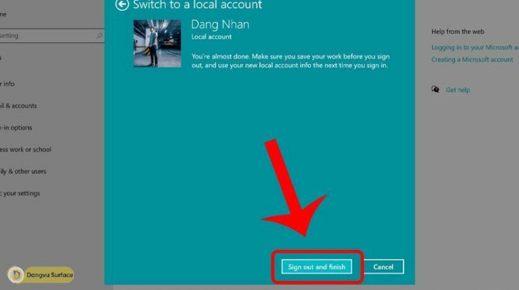 Thoát tài khoản Microsoft: Hướng dẫn đăng xuất và xoá tài khoản