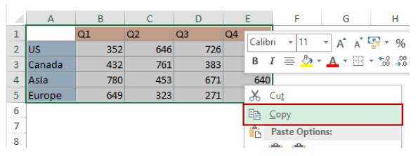 Hoán vị dòng và cột (Transpose) trong Excel